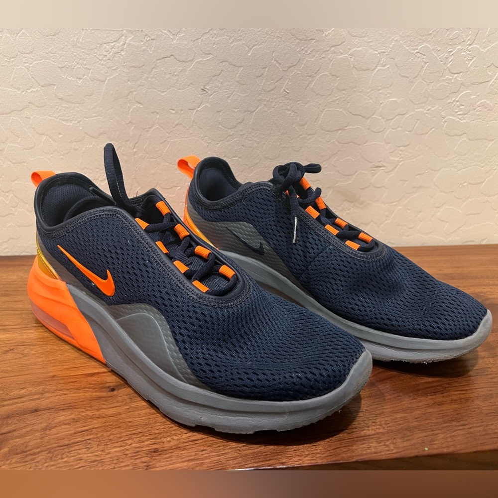 Nike Air Max Motion 2 Navy Orange Running Shoes CK0002-400 Men’s 7.5